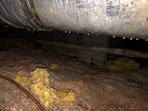 crawl space air causing moisture levels to rise