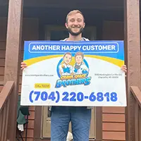 Crawl Space Brothers - Charlotte NC - Mint Hill NC -Crawl Space Encapsulate with 15 mil vapor barrier, install Aprilaire 1820 Dehumidifier, install closed cell spray foam throughout foundation walls, seal all foundation vents. Happy Customer: Seth Simmons - 9710 Batten Ct, Mint Hill, NC 28227