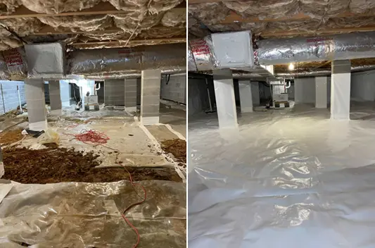 Before & After - Crawl Space Brothers