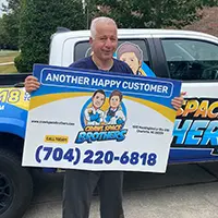 Crawl Space Brothers Charlotte NC | Catawba NC | Happy Customer: Donna Scavnorak (featuring her husband)