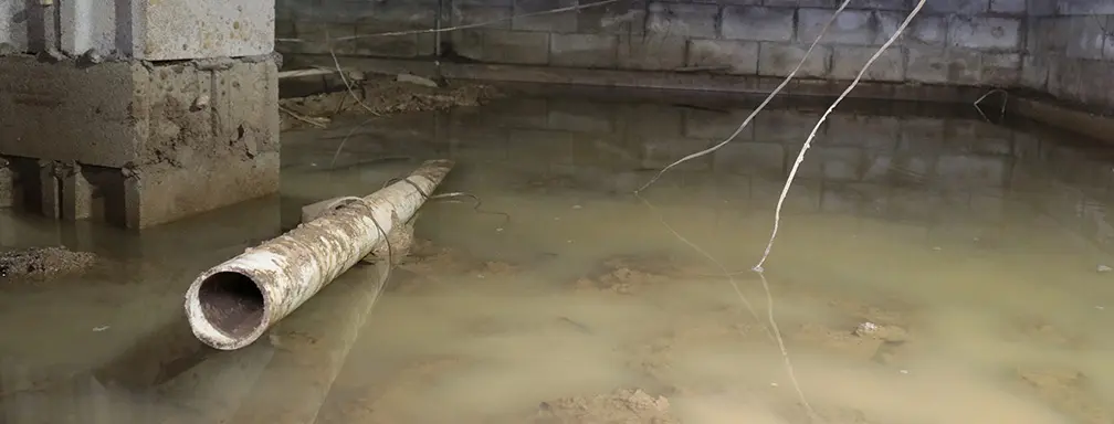 flooded crawl space