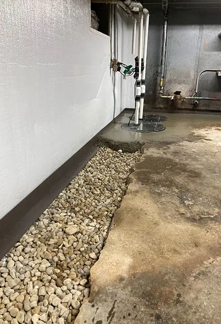 Crawl Space Brothers | Basement Interior Drain Tile System