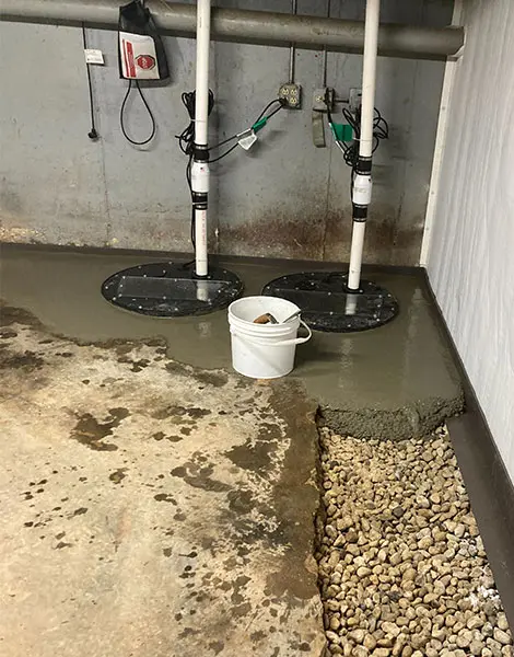 Crawl Space Brothers | Basement Interior Drain Tile System