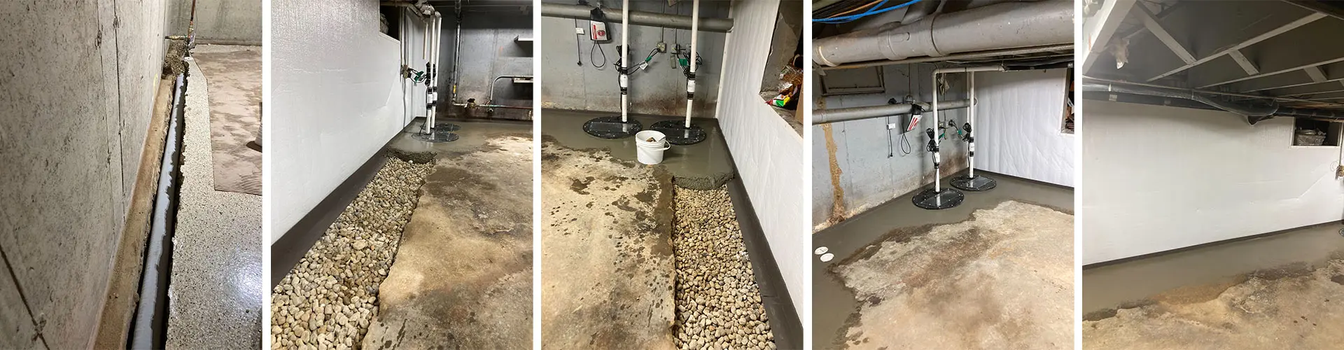 Crawl Space Brothers | Basement Interior Drain Tile System