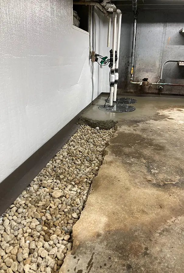 Crawl Space Brothers | Charlotte NC | Basement Interior Drain Tile System